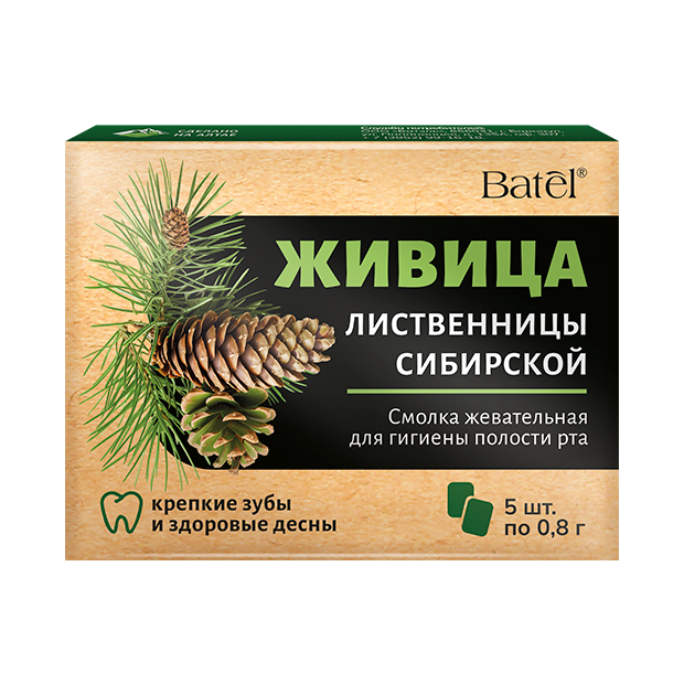 Смолка жевательная «Живица лиственницы сибирской»