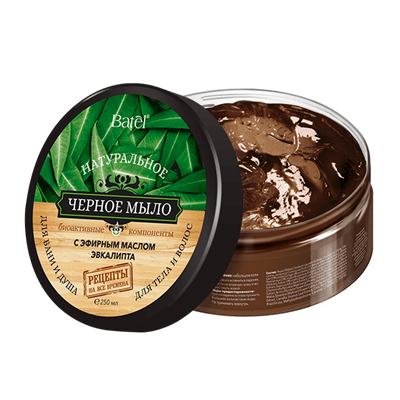 Натуральное черное мыло для тела и волос с эфирным маслом эвкалипта: применение, состав, реальные отзывы