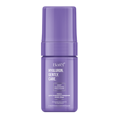 Пенка для глубокого очищения кожи лица с гиалуроном и олигопептидами