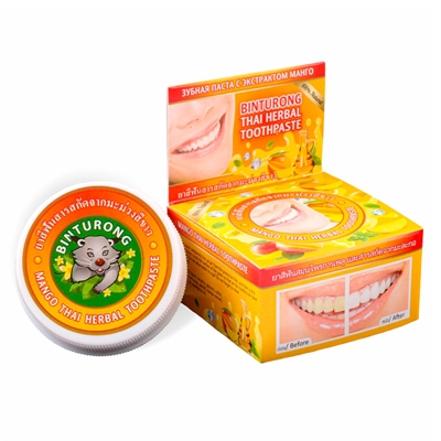 Круглая зубная паста с экстрактом Манго. Binturong