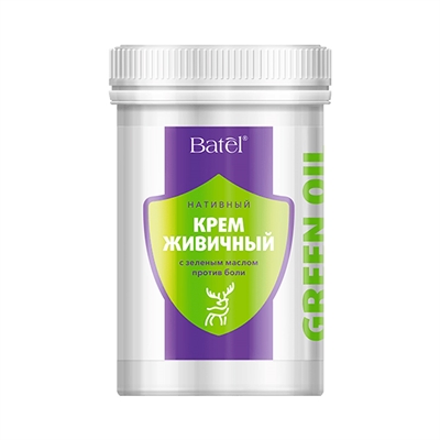 Крем живичный нативный с зеленым маслом против боли