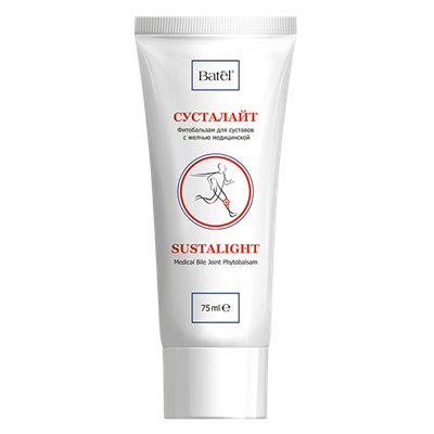Фитобальзам для суставов с желчью медицинской «Сусталайт»