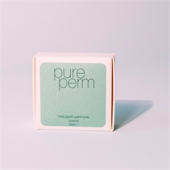 Твёрдый эко-шампунь для волос. Пихта. PURE PERM