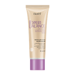 Маска для лица матирующая грязь Мертвого моря + зеленая глина Expert Вalance