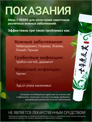 7HERBS. Китайская мазь 7 трав от кожных заболеваний 0173