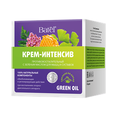 Крем-интенсив противовоспалительный с зеленым маслом для мышц и суставов