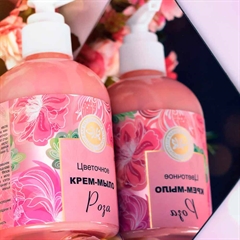Натуральное цветочное крем-мыло. Роза