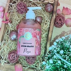 Натуральное цветочное крем-мыло. Роза