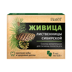 Смолка жевательная «Живица лиственницы сибирской»