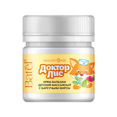 Крем-бальзам детский массажный с барсучьим жиром «ДокторЛис»