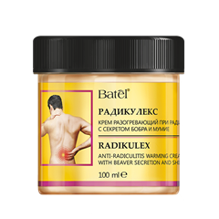 Крем разогревающий при радикулите с секретом бобра и мумие «Радикулекс»