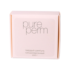 Твёрдый эко-шампунь для волос. Гипоаллергенный. PURE PERM